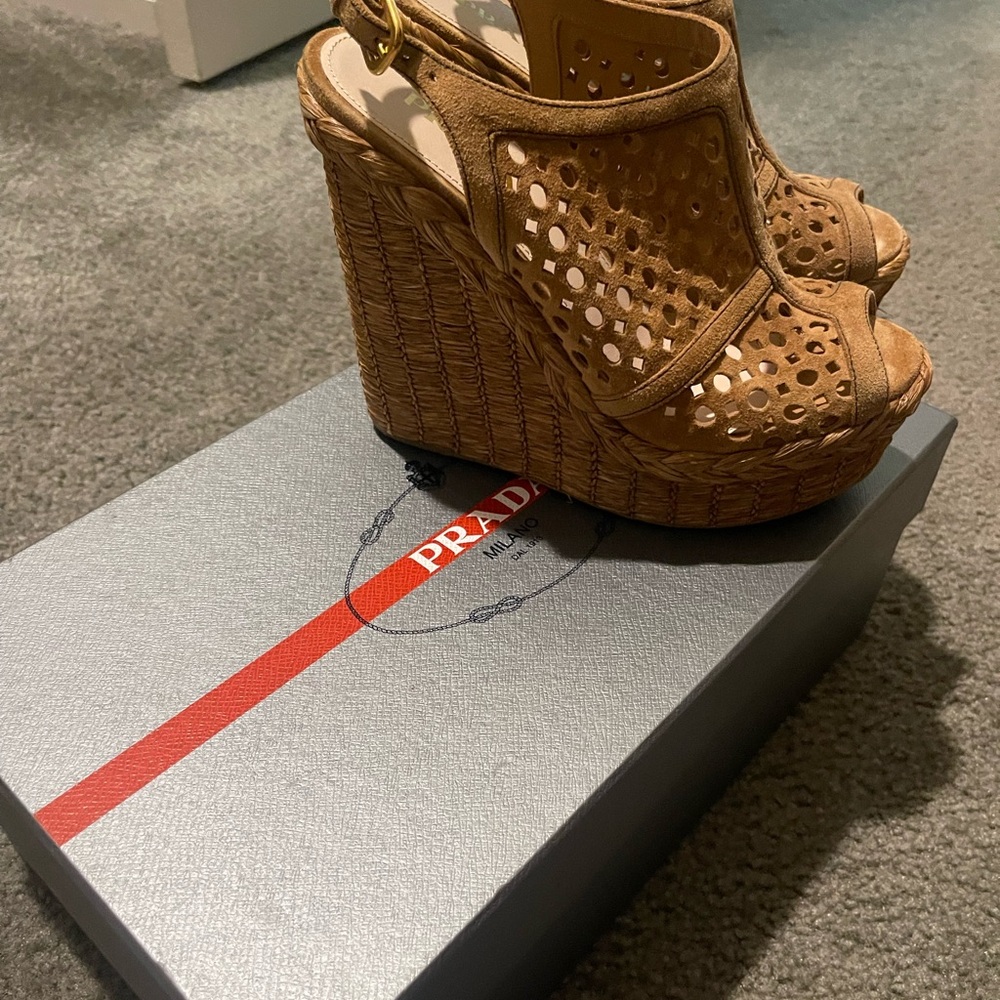 Prada wedges